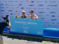 Finn Wolter rechts wird deutscher Meister im leichtgewichts Männer Doppelzweier U