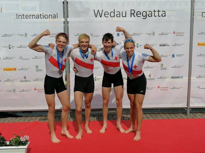 (v.l.n.r): Finn Wolter, Oskar Kroglowski, Yannick Dörr, Nikita Mohr