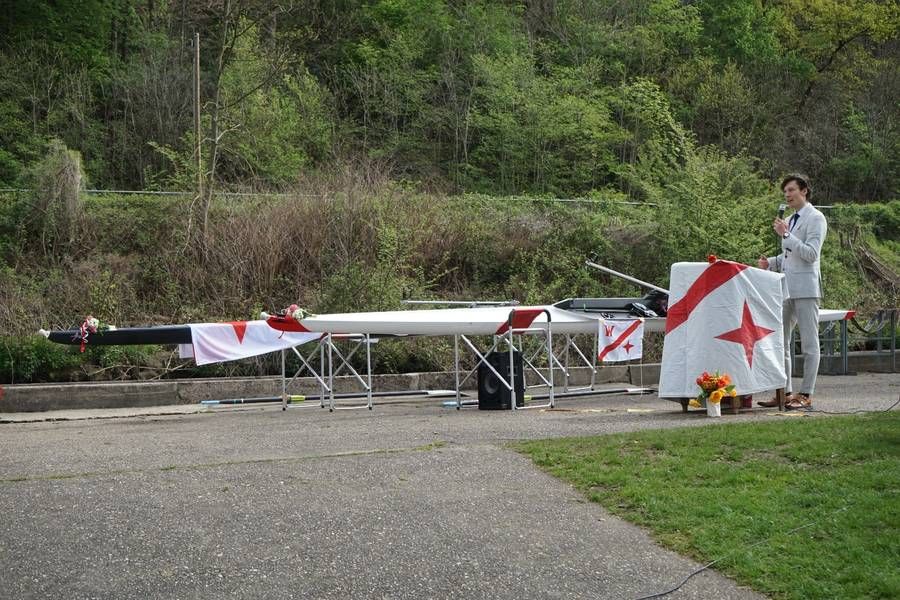 Marcel van Delden am Rednerpult